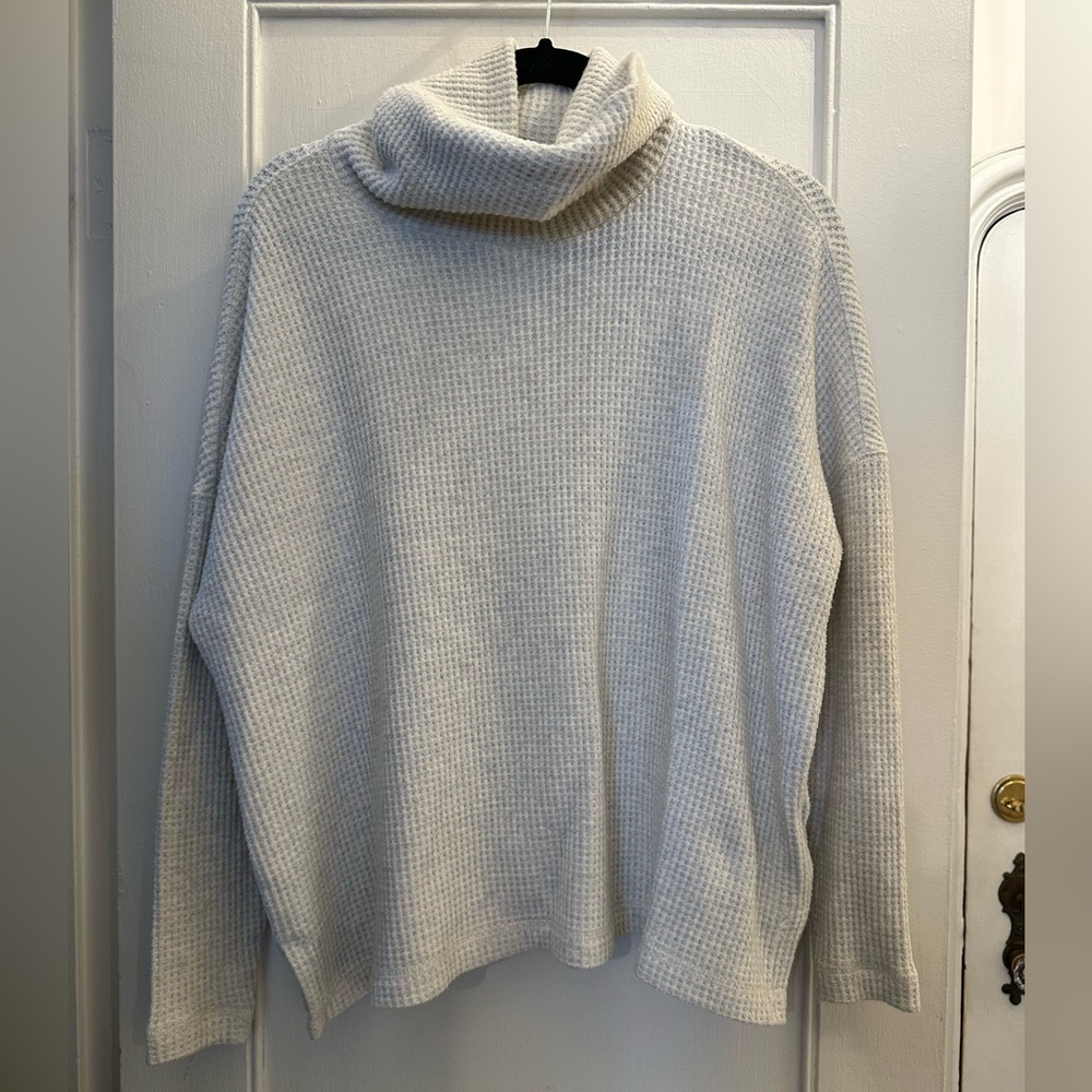 Cream Cowl Neck Sweater